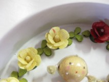 黄色のお花に赤い筋入り